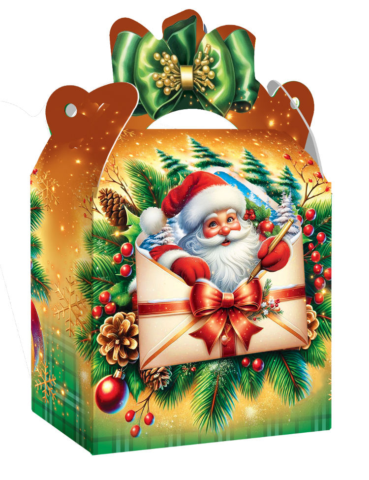 Новорічний подарунок 2026 (набір № 4, 400 гр., картонна упаковка) СОЛОДКІ МИТІ ЖИТТЯ